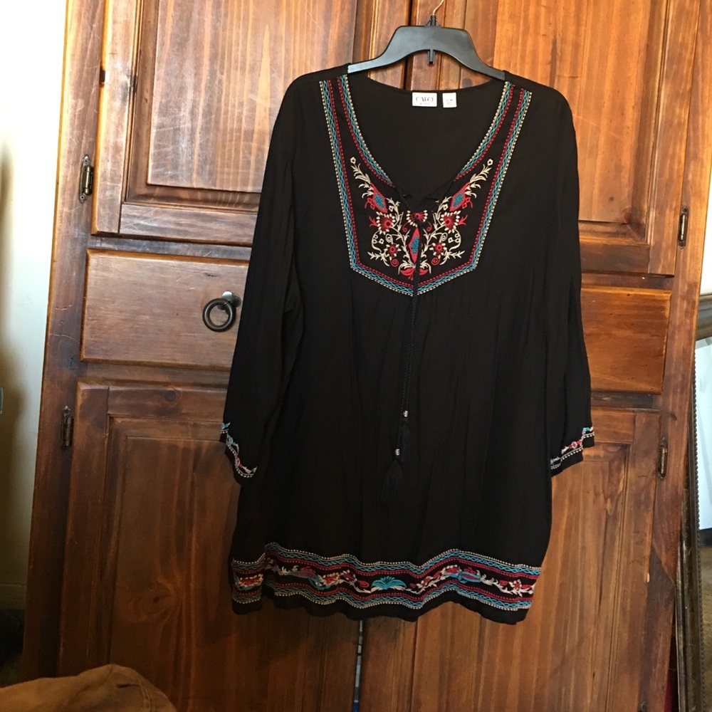 Floral 3/4 sleeve blouse