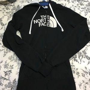 North face zip up hoodie