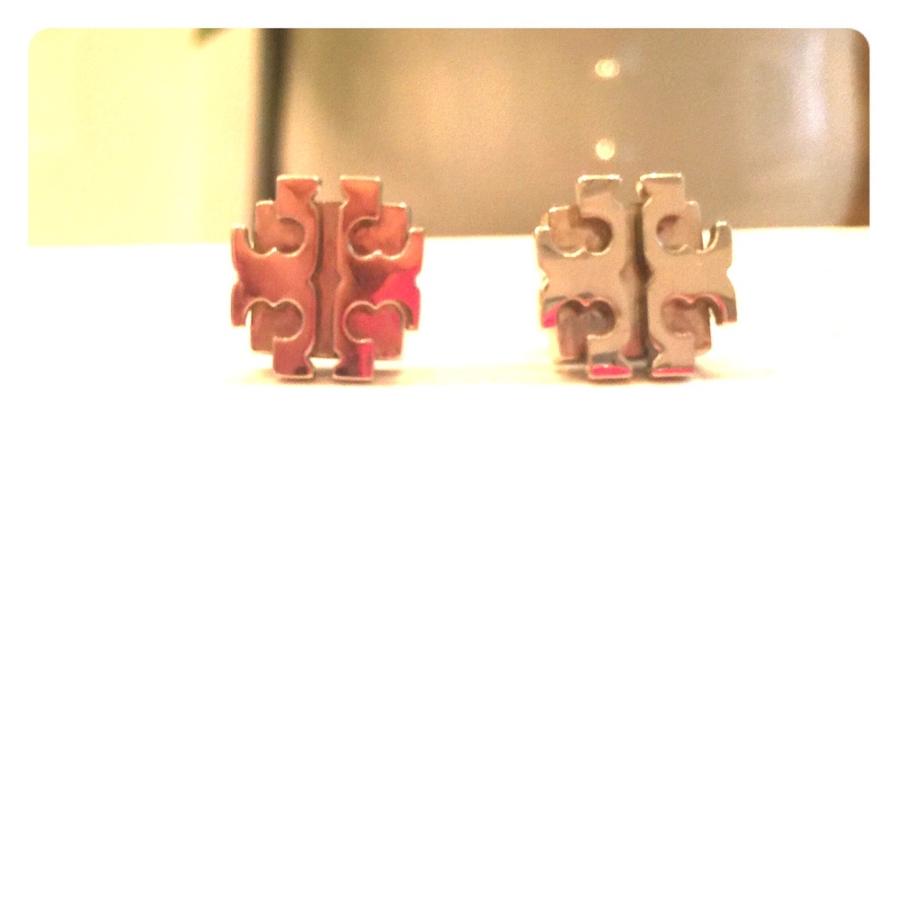 Silver Tory Burch Studs