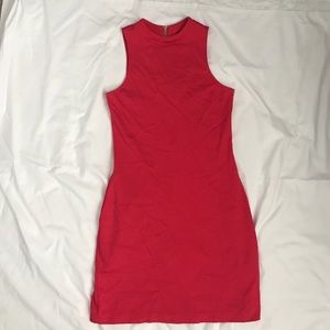 Express red high neck dress