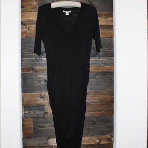 Motherhood Maternity Black Midi Dress Size Small