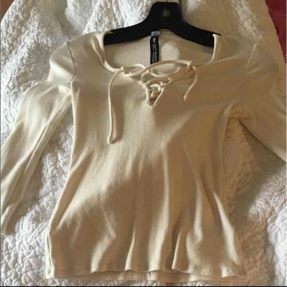Lace front shirt