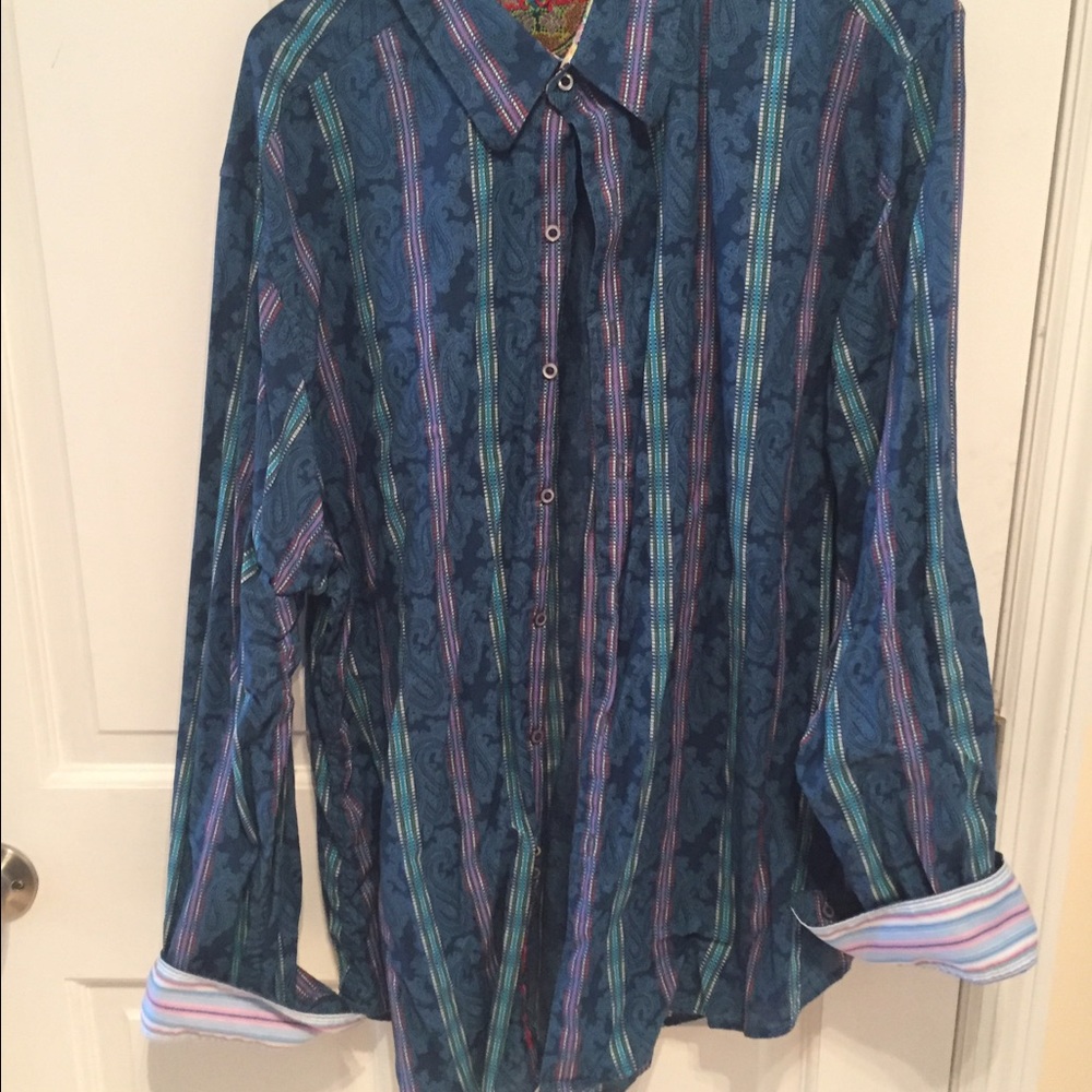 Robert graham designer men's shirt.