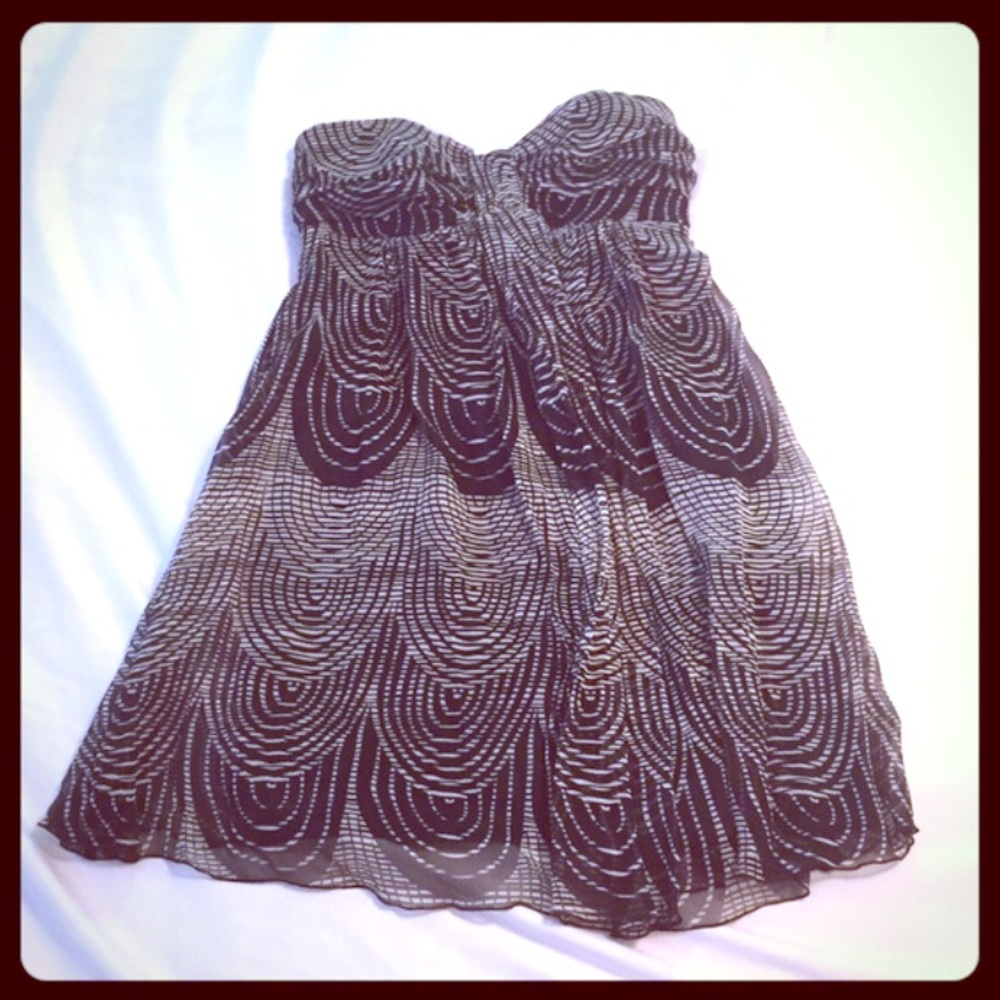 Express strapless silk dress!