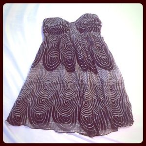 Express strapless silk dress!