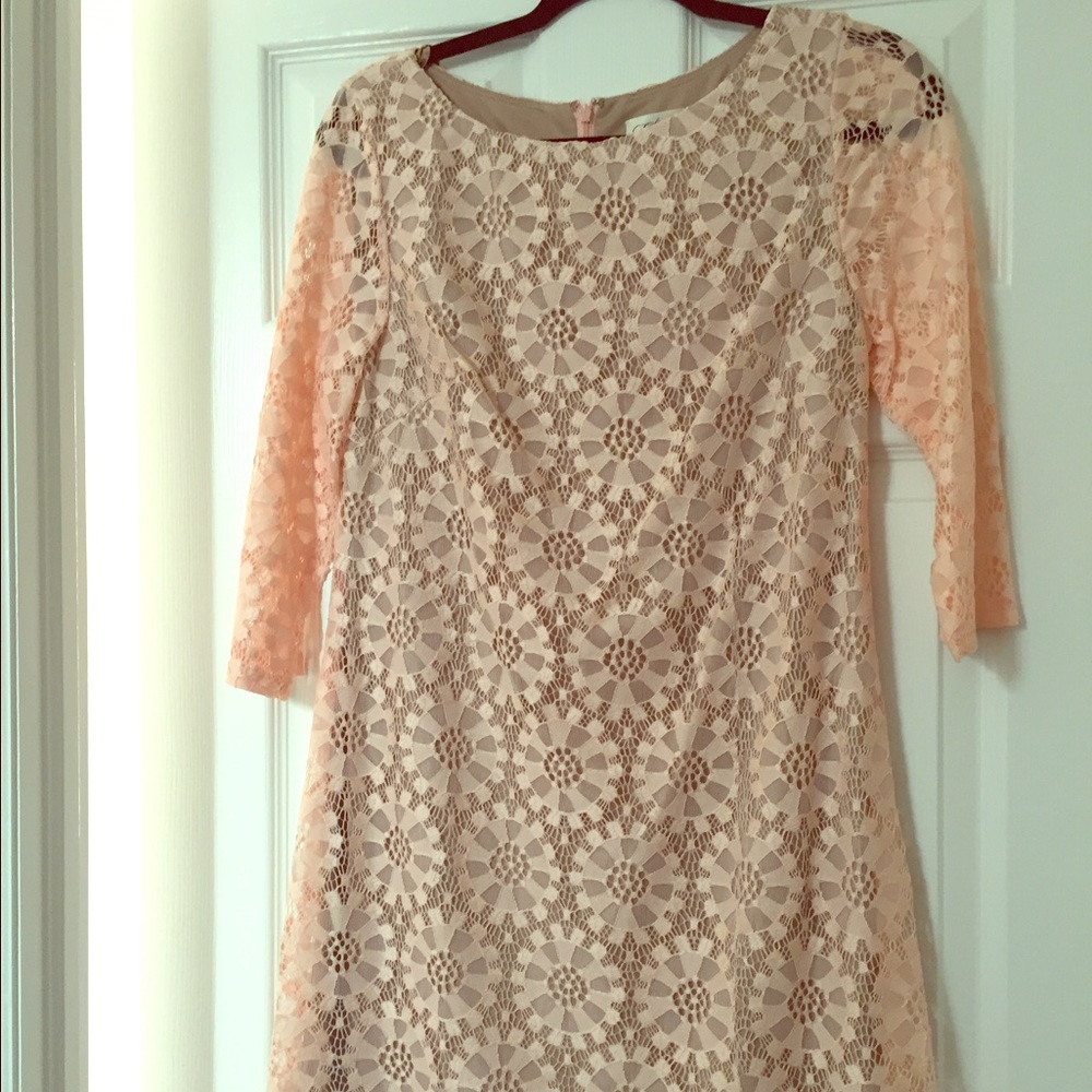 Eliza J. Pink lace dress