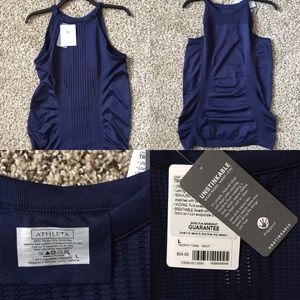 NWT ATHLETA Trophy Tank - Large - Navy - $54