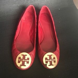 Red quilted Tory Burch flats!!!