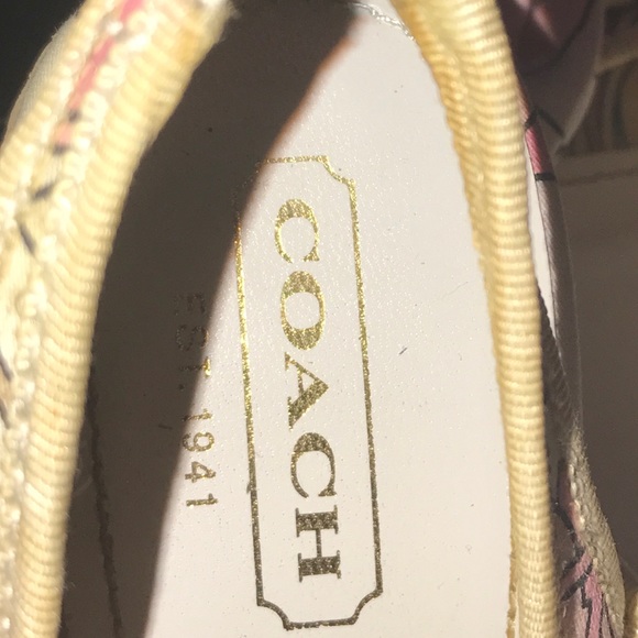 EUC Coach Wedge Heels Size 9.5 - Picture 3 of 4