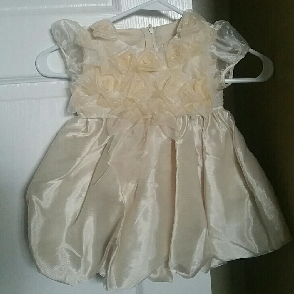 Golden ivory baby dress