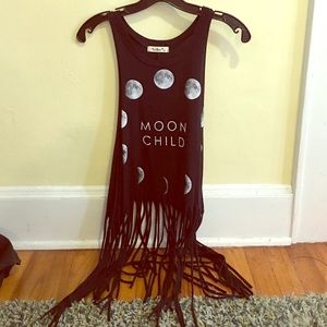 Fringe moonchild tank - open sides