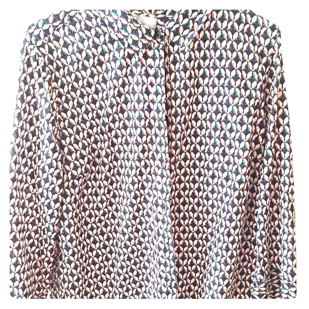 Lovebirds Silk Blend Blouse