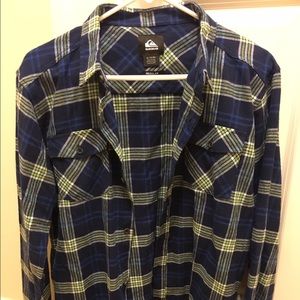 Quiksilver plaid flannel shirt