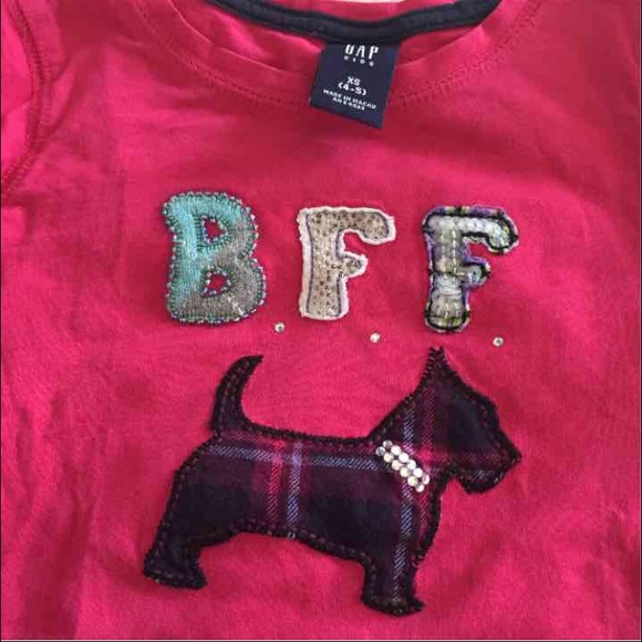 GAP KIDS 4/5 girls bff long sleeves pink - Picture 2 of 4
