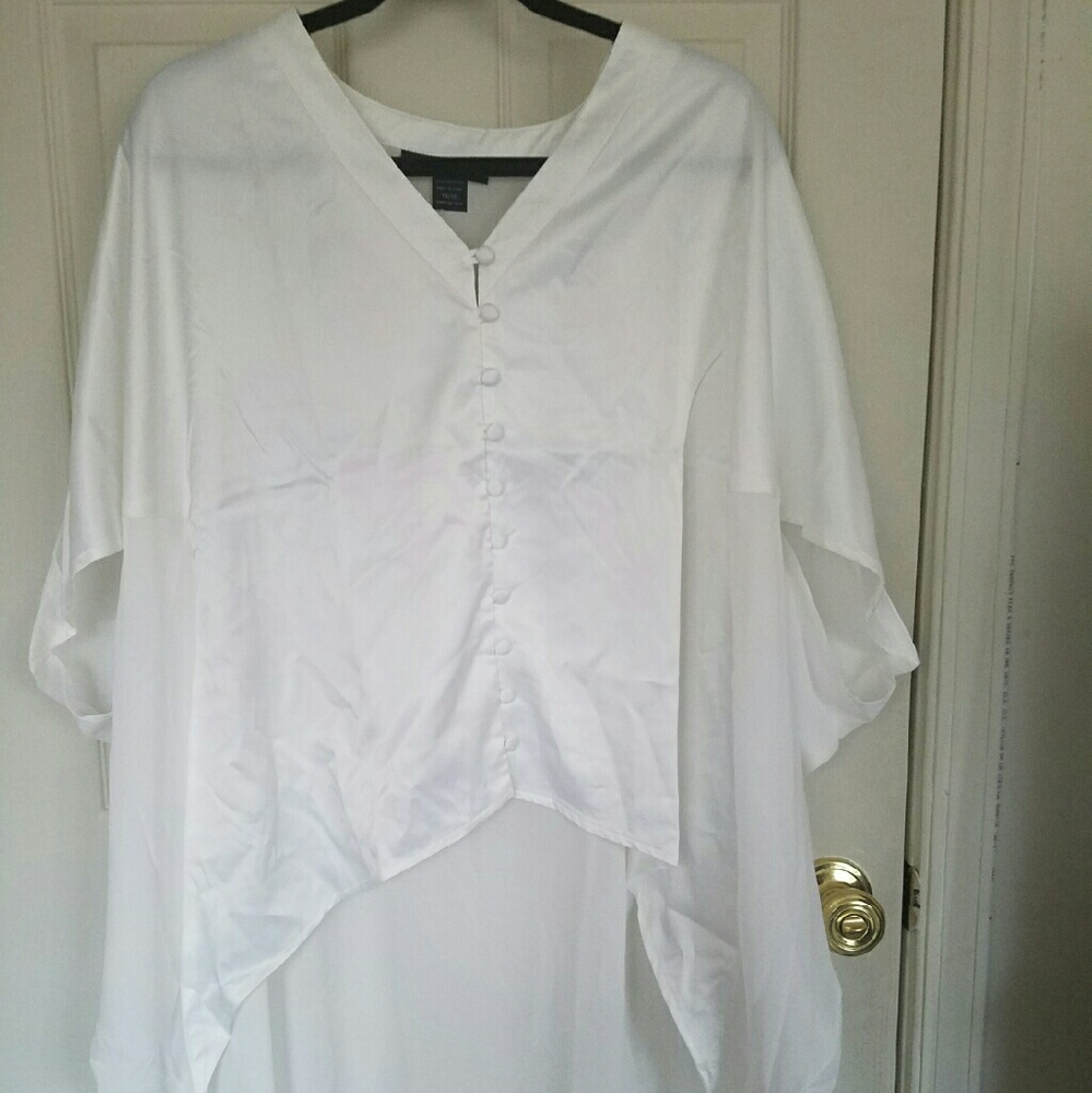 White sheer top