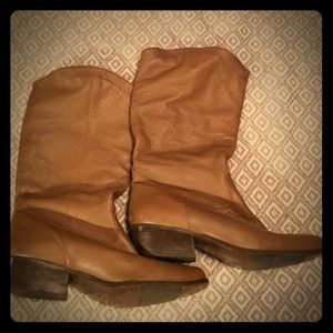 Naturalizer, brown, short cowboy boots