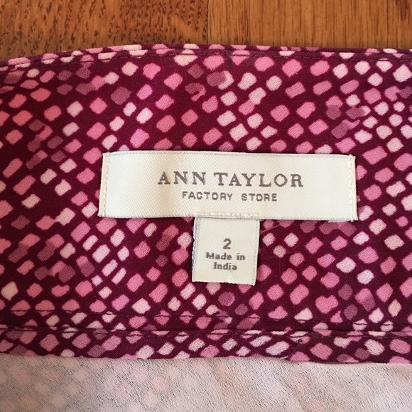 Ann Taylor A line print confetti skirt - Picture 4 of 4