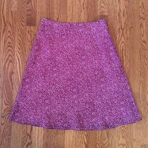 Ann Taylor A line print confetti skirt
