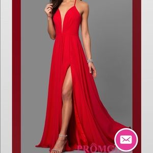 Red Prom Dress (Worn Once)