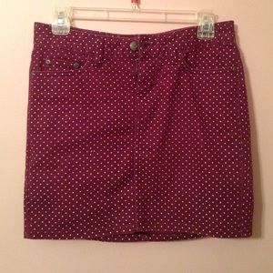 Women's size 4 casual polka dot skirt