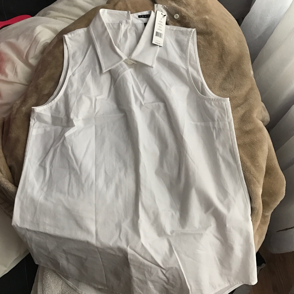 White collar dress shirt