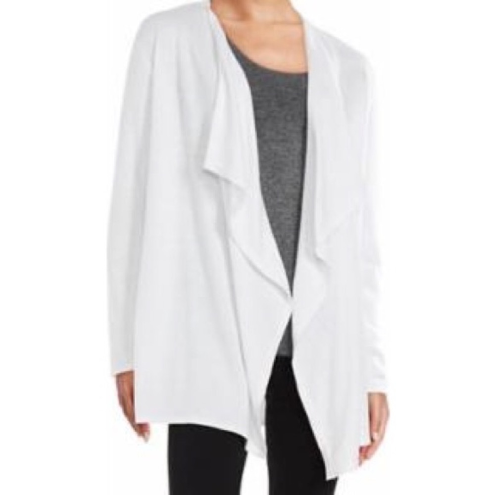 Michael Kors White Open-Front Cardigan