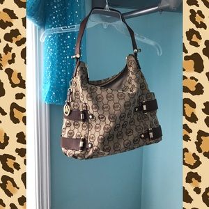 MICHAEL KORS MK PRINT SHOULDER BAG
