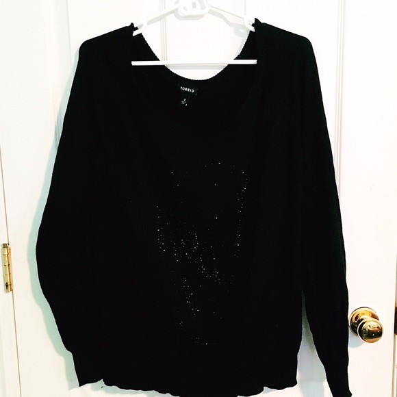 torrid Sweaters - Studded Skull Sweater torrid Sweaters - Studded Skull Sweater