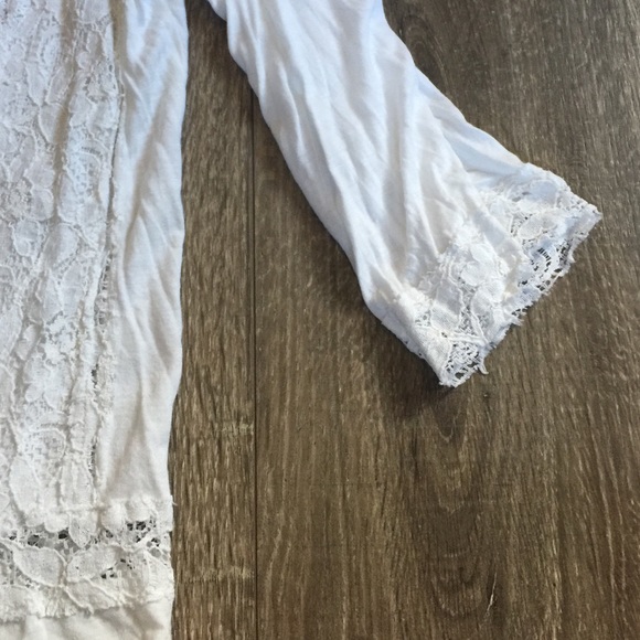 Cynthia Rowley Peasant Lace Top Shirt - Picture 2 of 4