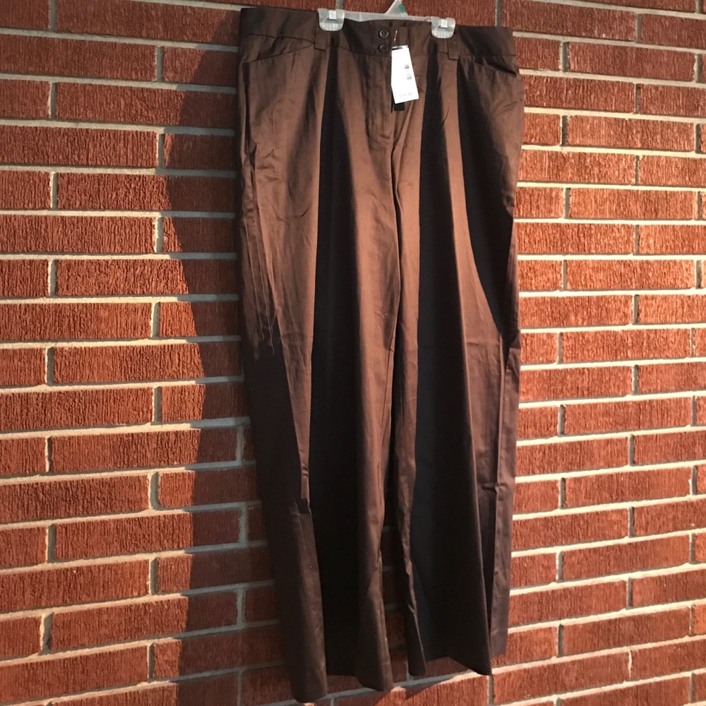 Lane Bryant brown trousers size 20 average NWT