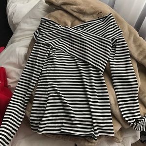 Black and white stripped shirt