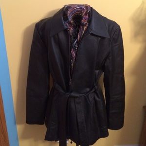 Never worn leather jacket, like new!