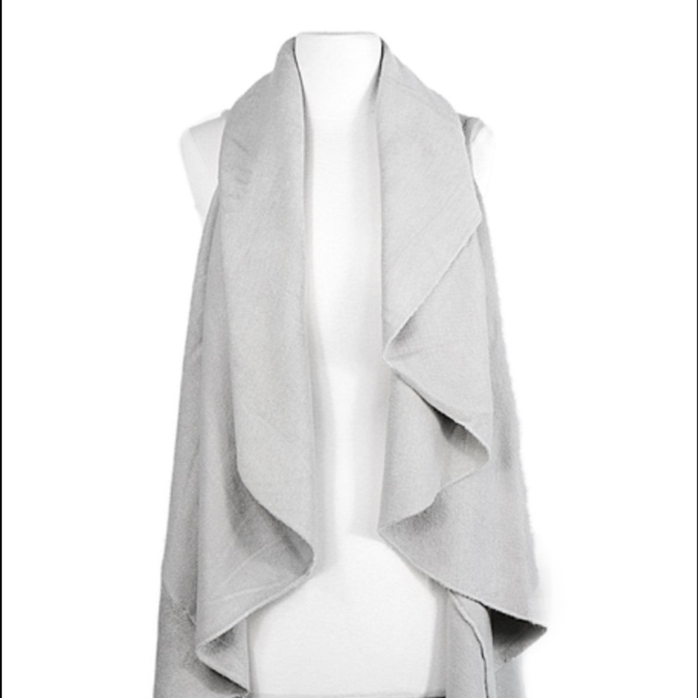 Grey Shawl Vest