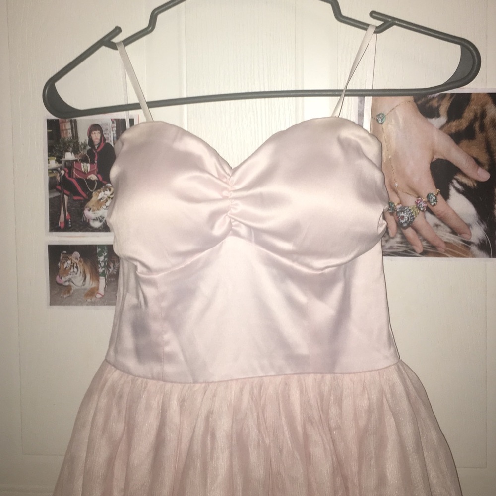 light pink dress