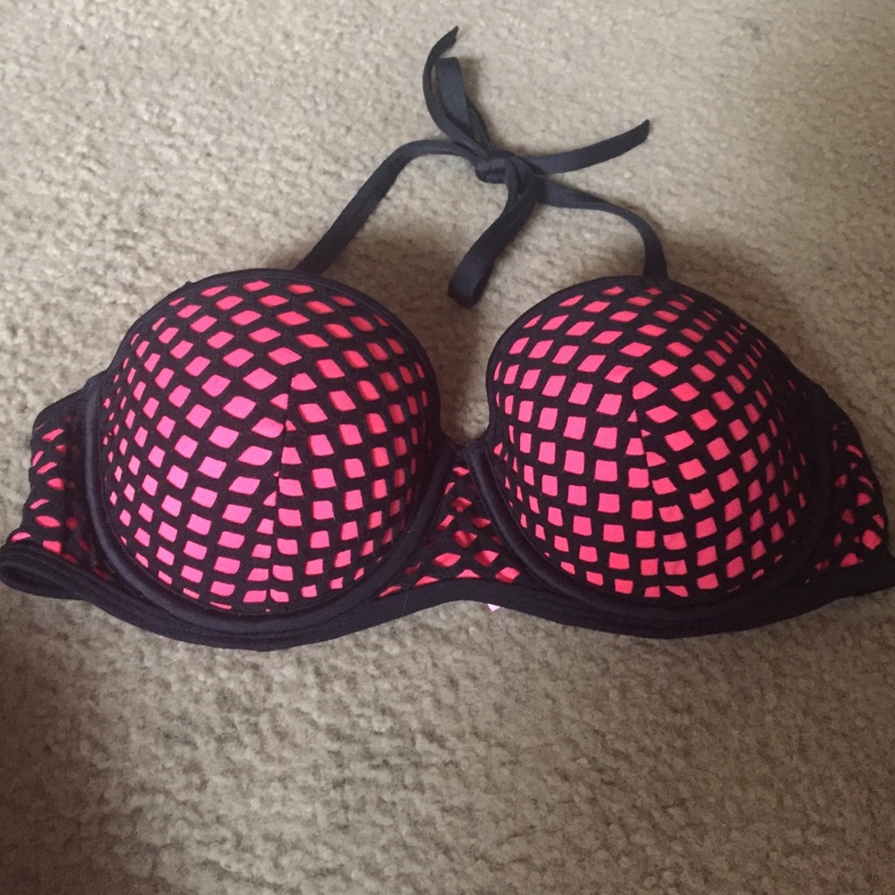 Victoria's Secret netted bandeau bikini top