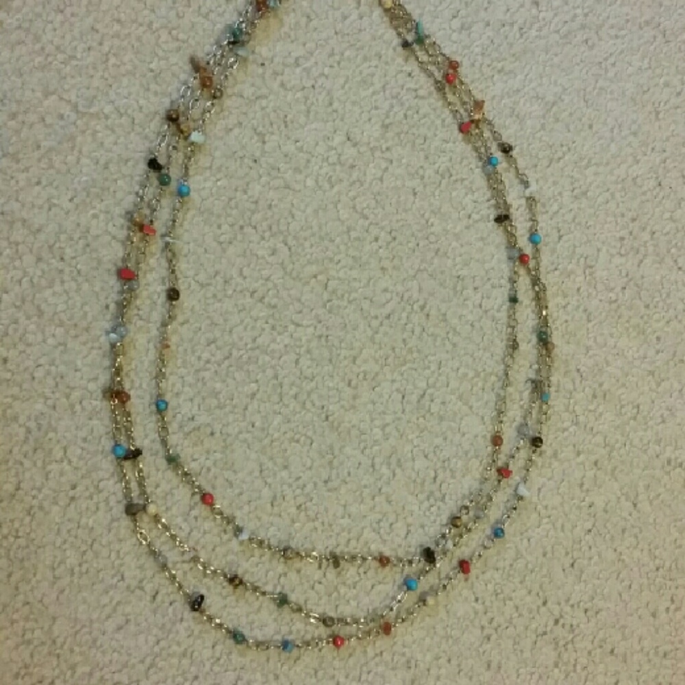 Long Multi Strand Liz Claiborne Necklace