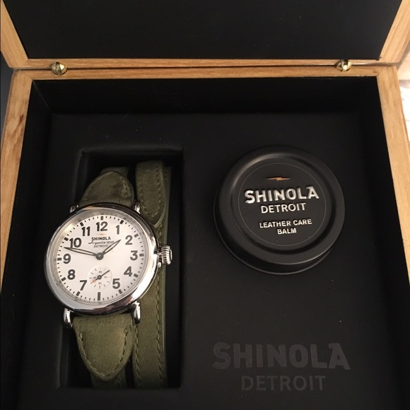 Shinola green wrap watch! Worn 3 times. - Picture 1 of 2