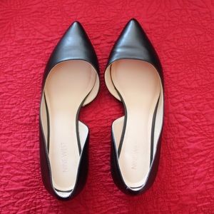 Nine West Black D'Orsay(ish) Flats 7M Barely Worn