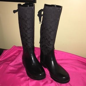 Coach rain boots