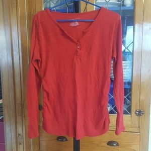 Liz Lange thermal maternity shirt