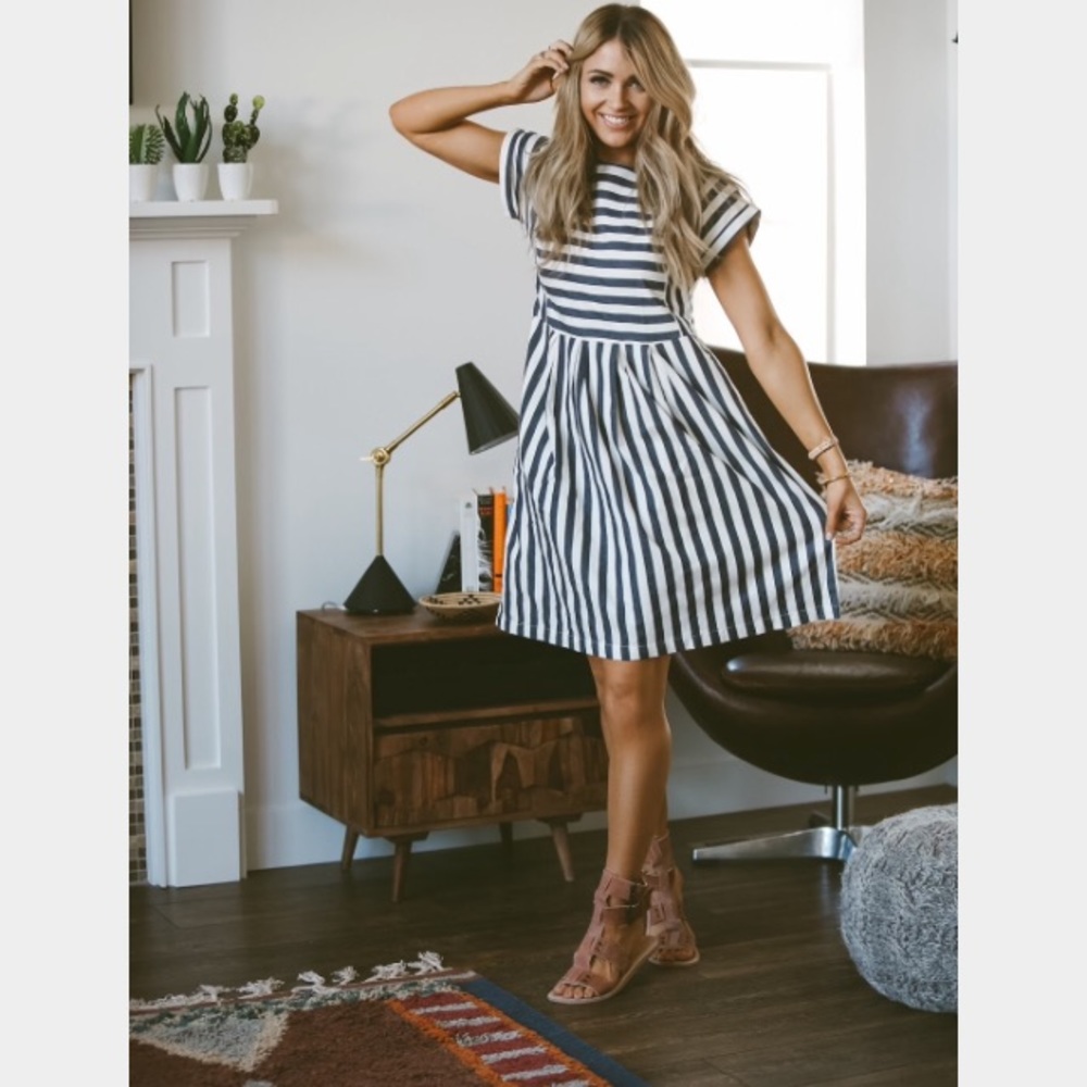 Clad and Cloth Bib Dress NEVER WORN