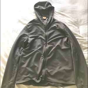 Large puma athletic zip up.