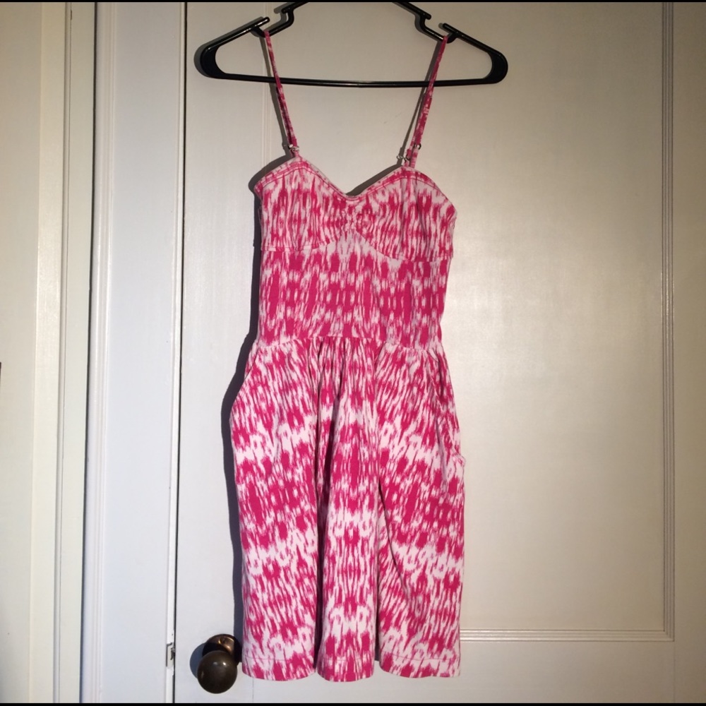 Convertable Strap Pink Dress