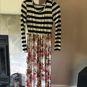 Print maxi dress