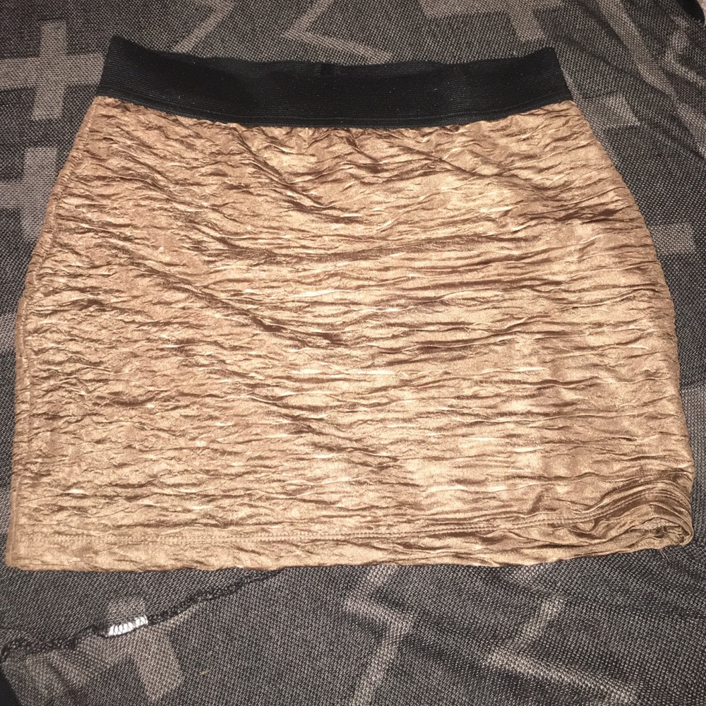Gold and black skirt
