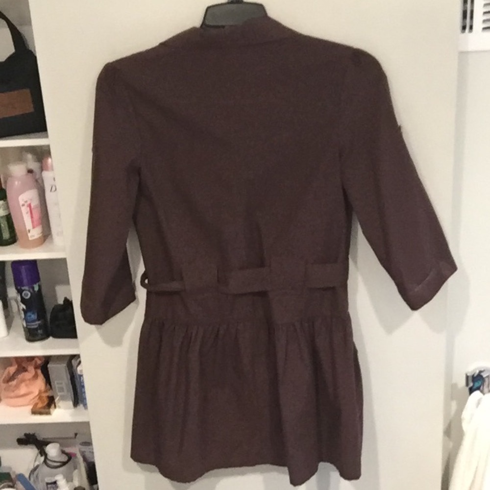 Brown button down dress/top - Picture 2 of 2