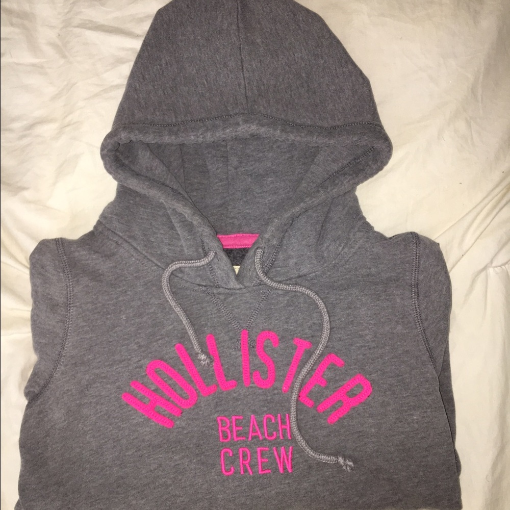Gray Hollister Pull Over Hoodie