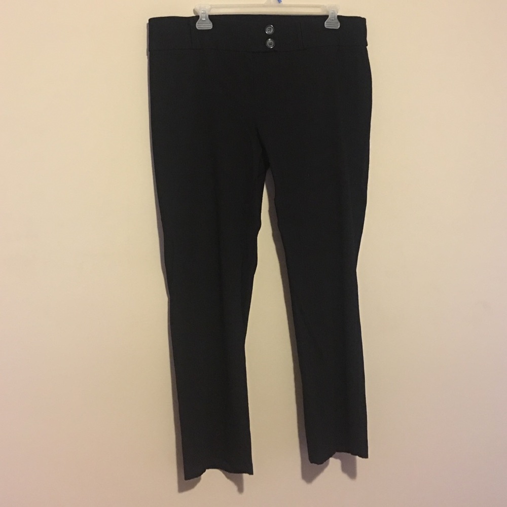 Black Pinstripe Dress Pants