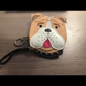 Rolf's Leather dog change purse/key ring