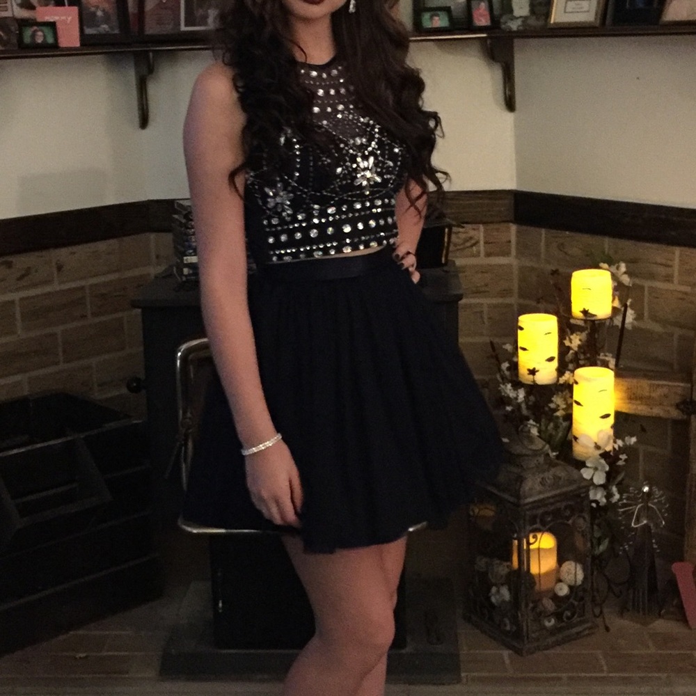 Navy 2 piece dress